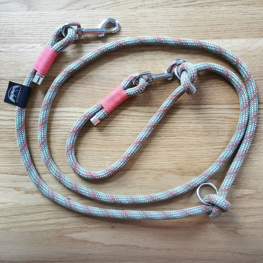 Klassische Hundeleine – Einfarbiges Geflecht