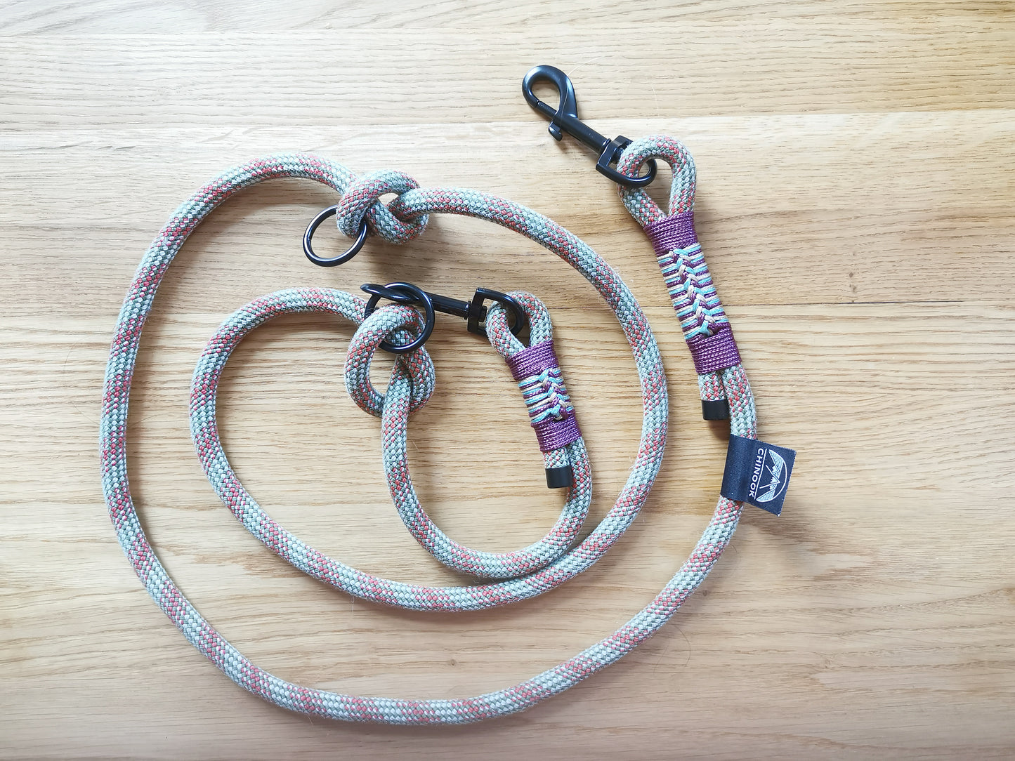 Classic Versatile Dog Leash - Multicolored Weave