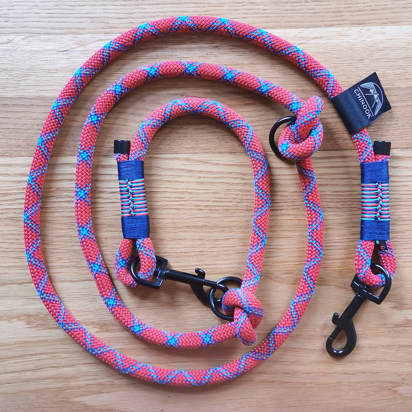 Classic Versatile Dog Leash - Multicolored Weave